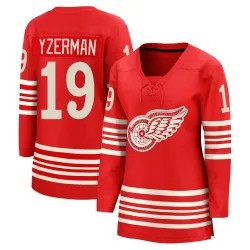 Women's Steve Yzerman Detroit Red Wings Centennial Jersey - Red Breakaway