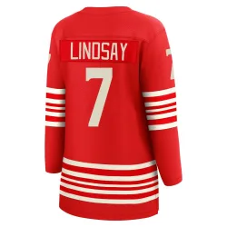Women's Ted Lindsay Detroit Red Wings Centennial Jersey - Red Breakaway