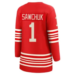 Women's Terry Sawchuk Detroit Red Wings Centennial Jersey - Red Breakaway