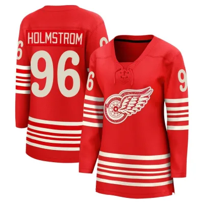Women's Tomas Holmstrom Detroit Red Wings Centennial Jersey - Red Breakaway
