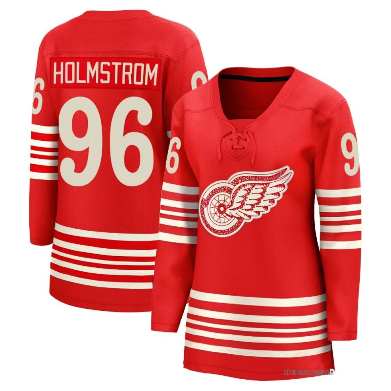 Women's Tomas Holmstrom Detroit Red Wings Centennial Jersey - Red Breakaway