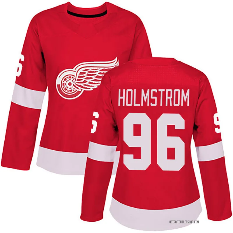 Women's Tomas Holmstrom Detroit Red Wings Home Jersey - Red Authentic