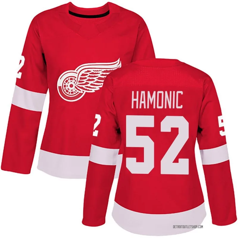 Women's Travis Hamonic Detroit Red Wings Home Jersey - Red Authentic