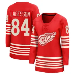 Women's William Lagesson Detroit Red Wings Centennial Jersey - Red Breakaway