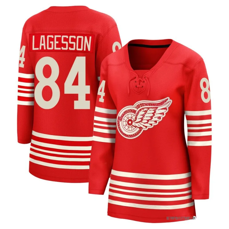 Women's William Lagesson Detroit Red Wings Centennial Jersey - Red Breakaway