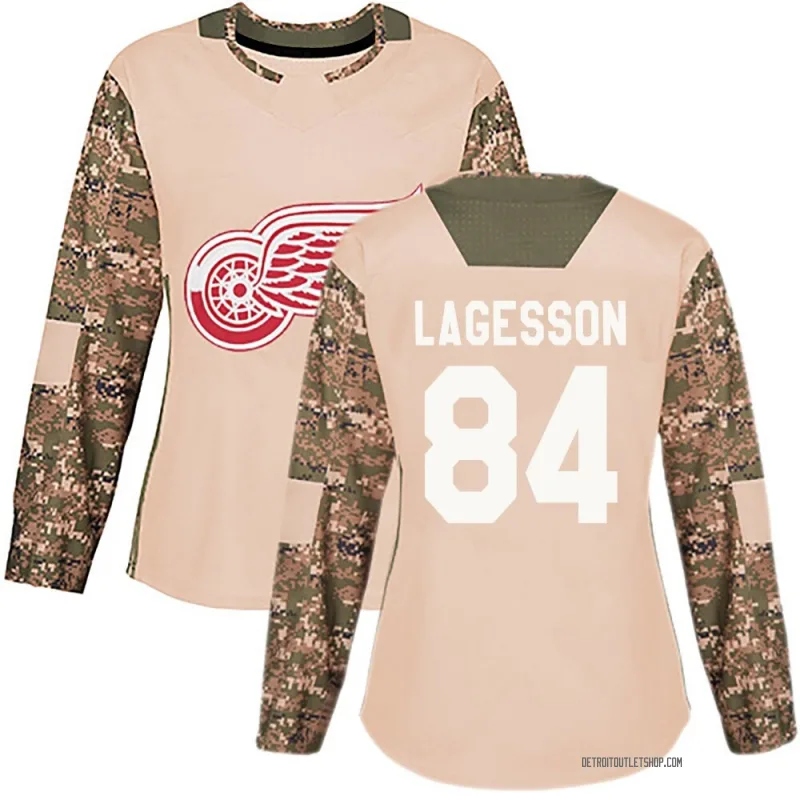 Women's William Lagesson Detroit Red Wings Veterans Day Practice Jersey - Camo Authentic