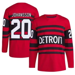 Youth Albert Johansson Detroit Red Wings Reverse Retro 2.0 Jersey - Red Authentic