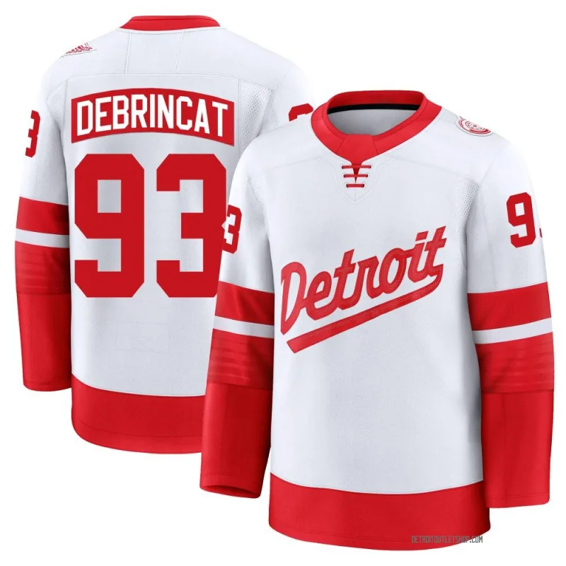 Youth Alex DeBrincat Detroit Red Wings 2025 Stadium Series Jersey - White Premium