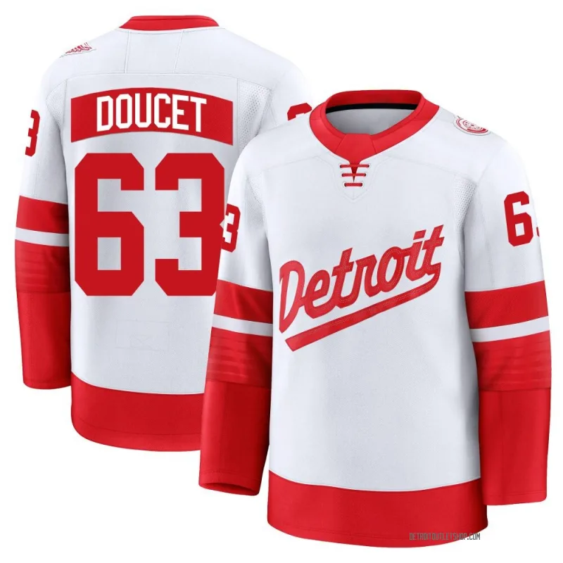 Youth Alexandre Doucet Detroit Red Wings 2025 Stadium Series Jersey - White Premium
