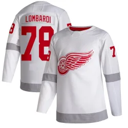 Youth Amadeus Lombardi Detroit Red Wings 2020/21 Reverse Retro Jersey - White Authentic