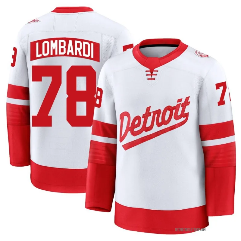 Youth Amadeus Lombardi Detroit Red Wings 2025 Stadium Series Jersey - White Premium