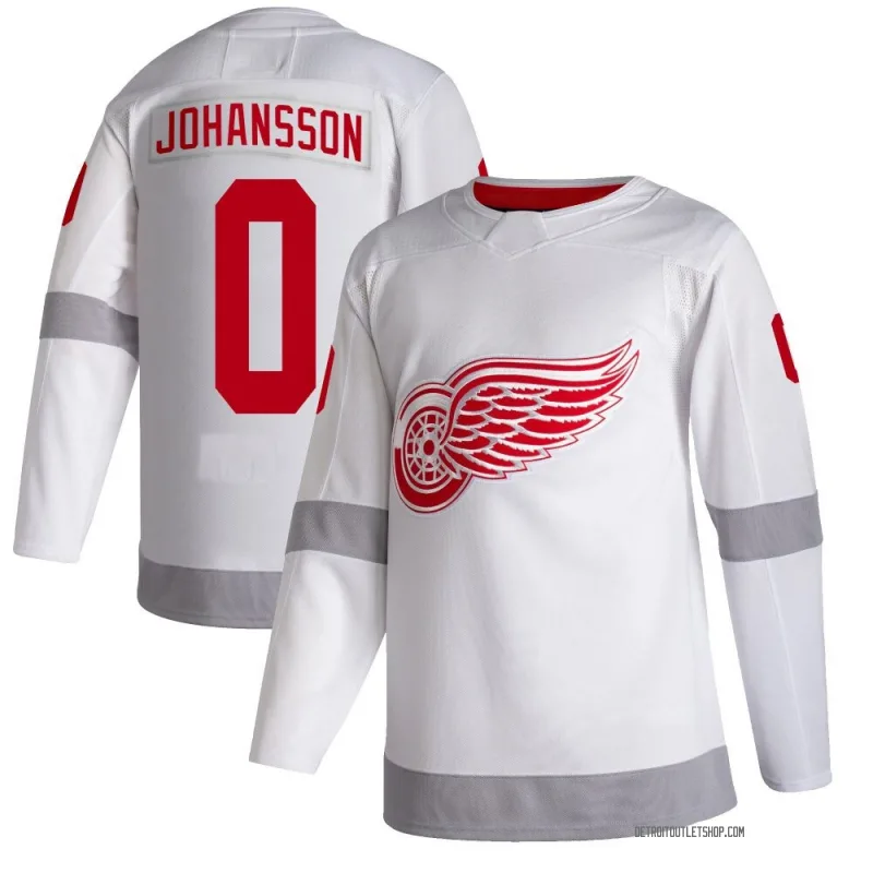 Youth Anton Johansson Detroit Red Wings 2020/21 Reverse Retro Jersey - White Authentic