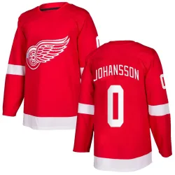 Youth Anton Johansson Detroit Red Wings Home Jersey - Red Authentic