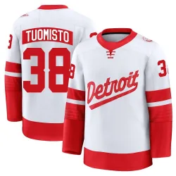 Youth Antti Tuomisto Detroit Red Wings 2025 Stadium Series Jersey - White Premium