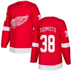 Youth Antti Tuomisto Detroit Red Wings Home Jersey - Red Authentic
