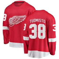 Youth Antti Tuomisto Detroit Red Wings Home Jersey - Red Breakaway