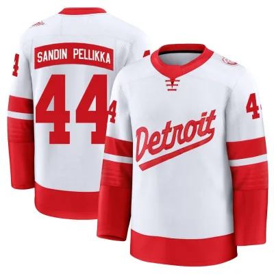 Youth Axel Sandin Pellikka Detroit Red Wings 2025 Stadium Series Jersey - White Premium
