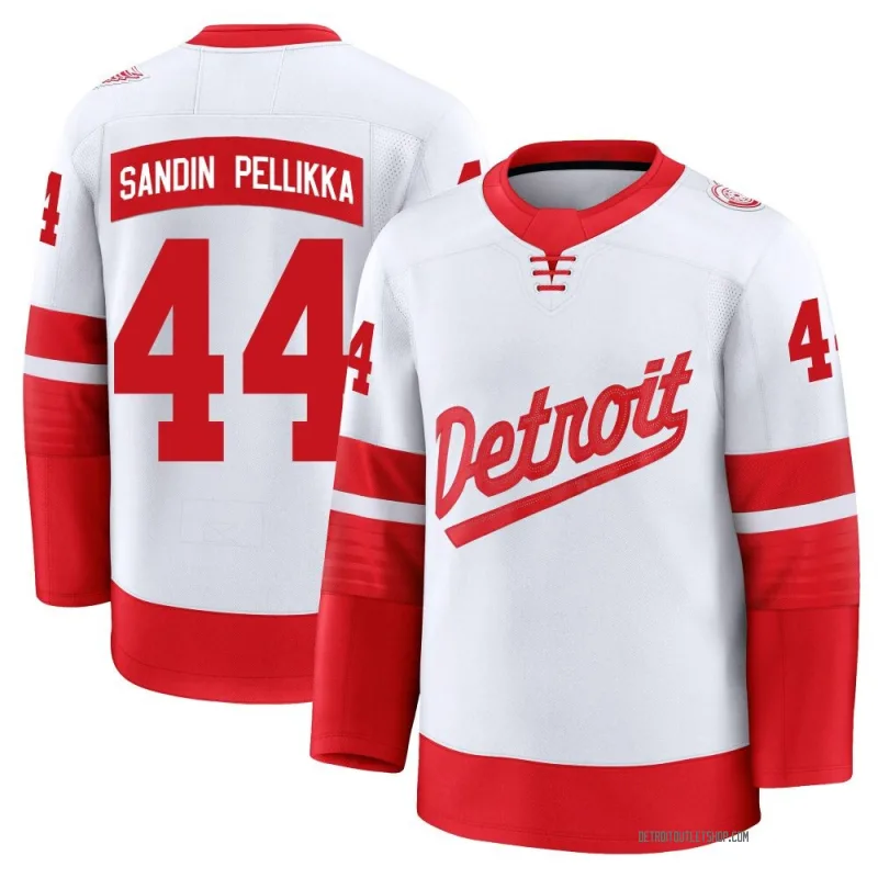 Youth Axel Sandin Pellikka Detroit Red Wings 2025 Stadium Series Jersey - White Premium