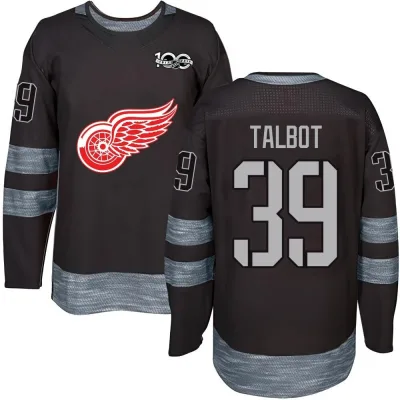 Youth Cam Talbot Detroit Red Wings 1917-2017 100th Anniversary Jersey - Black Authentic