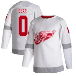 Youth Carter Bear Detroit Red Wings 2020/21 Reverse Retro Jersey - White Authentic