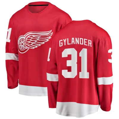 Youth Carter Gylander Detroit Red Wings Home Jersey - Red Breakaway