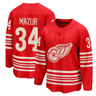 Youth Carter Mazur Detroit Red Wings Centennial Jersey - Red Breakaway