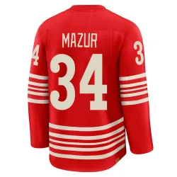 Youth Carter Mazur Detroit Red Wings Centennial Jersey - Red Premium
