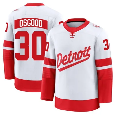 Youth Chris Osgood Detroit Red Wings 2025 Stadium Series Jersey - White Premium