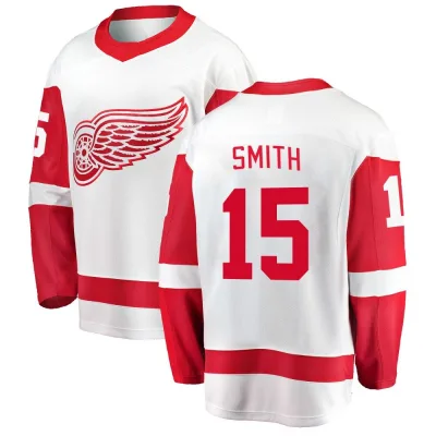Youth Craig Smith Detroit Red Wings Away Jersey - White Breakaway