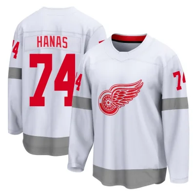 Youth Cross Hanas Detroit Red Wings 2020/21 Special Edition Jersey - White Breakaway