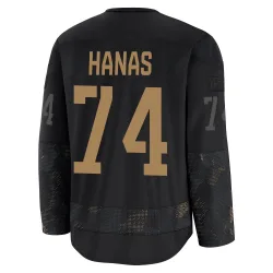 Youth Cross Hanas Detroit Red Wings 2024 Military Appreciation Practice Jersey - Black Premium