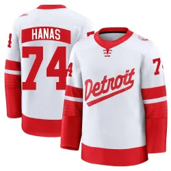 Youth Cross Hanas Detroit Red Wings 2025 Stadium Series Jersey - White Premium