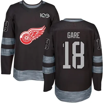Youth Danny Gare Detroit Red Wings 1917-2017 100th Anniversary Jersey - Black Authentic