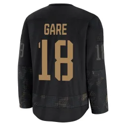 Youth Danny Gare Detroit Red Wings 2024 Military Appreciation Practice Jersey - Black Premium