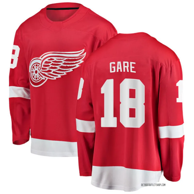 Youth Danny Gare Detroit Red Wings Home Jersey - Red Breakaway
