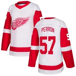 Youth David Perron Detroit Red Wings Jersey - White Authentic