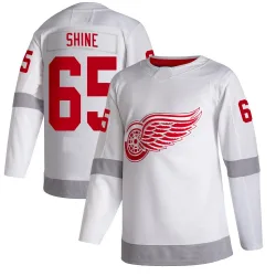 Youth Dominik Shine Detroit Red Wings 2020/21 Reverse Retro Jersey - White Authentic