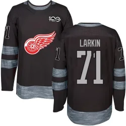 Youth Dylan Larkin Detroit Red Wings 1917-2017 100th Anniversary Jersey - Black Authentic