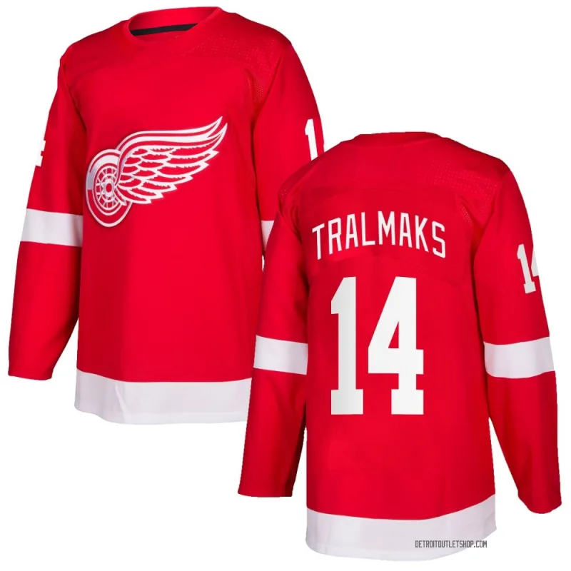 Youth Eduards Tralmaks Detroit Red Wings Home Jersey - Red Authentic