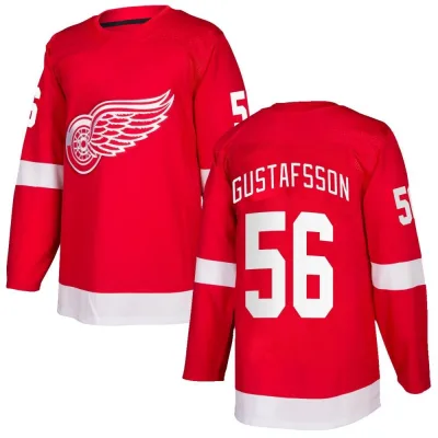Youth Erik Gustafsson Detroit Red Wings Home Jersey - Red Authentic