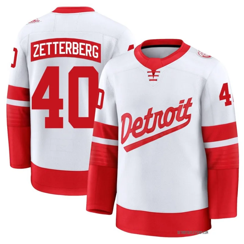 Youth Henrik Zetterberg Detroit Red Wings 2025 Stadium Series Jersey - White Premium