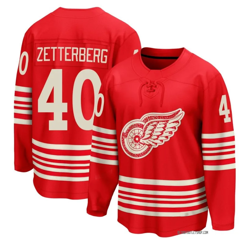 Youth Henrik Zetterberg Detroit Red Wings Centennial Jersey - Red Breakaway