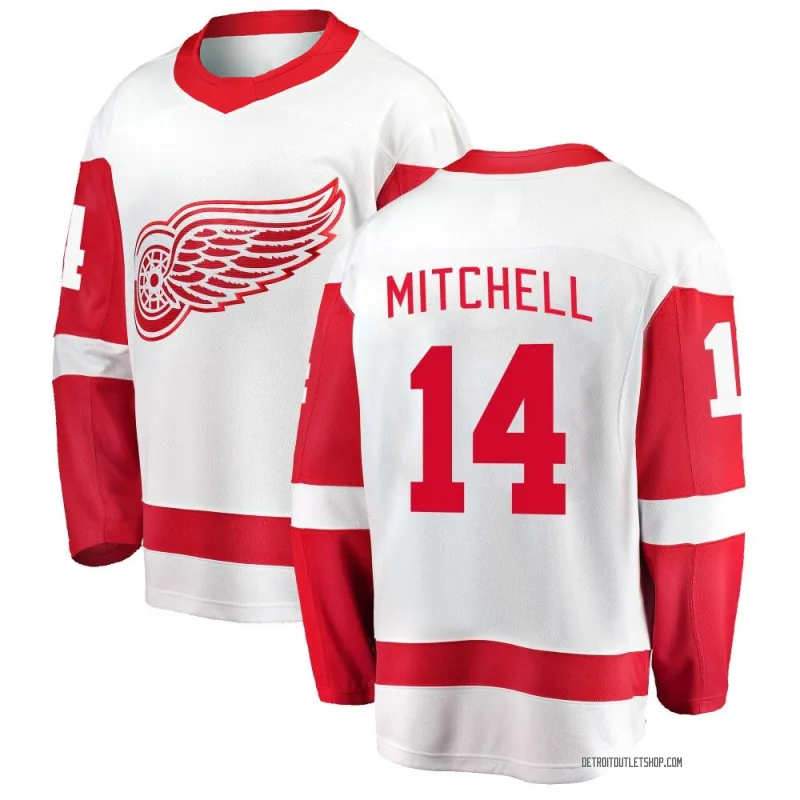 Youth Ian Mitchell Detroit Red Wings Away Jersey - White Breakaway