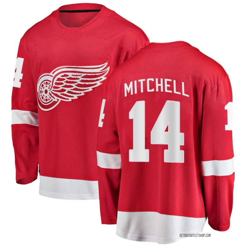 Youth Ian Mitchell Detroit Red Wings Home Jersey - Red Breakaway