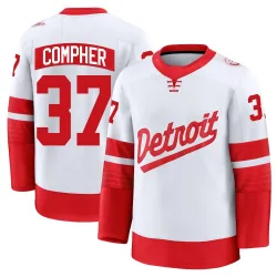 Youth J.T. Compher Detroit Red Wings 2025 Stadium Series Jersey - White Premium