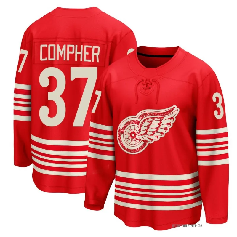 Youth J.T. Compher Detroit Red Wings Centennial Jersey - Red Breakaway