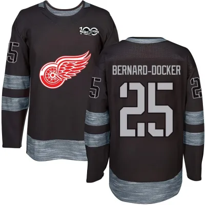 Youth Jacob Bernard-Docker Detroit Red Wings 1917-2017 100th Anniversary Jersey - Black Authentic
