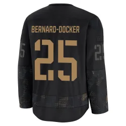 Youth Jacob Bernard-Docker Detroit Red Wings 2024 Military Appreciation Practice Jersey - Black Premium