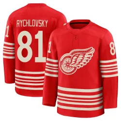 Youth Jakub Rychlovsky Detroit Red Wings Centennial Jersey - Red Premium
