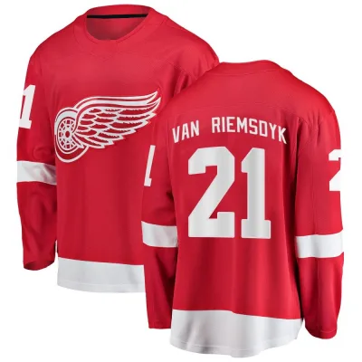Youth James van Riemsdyk Detroit Red Wings Home Jersey - Red Breakaway